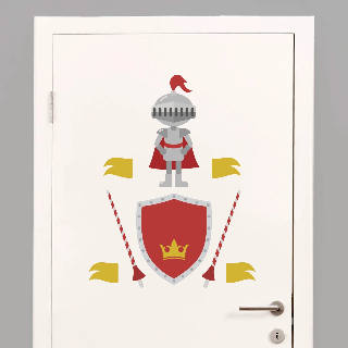 Vorschau von Tür-Sticker: Ritter